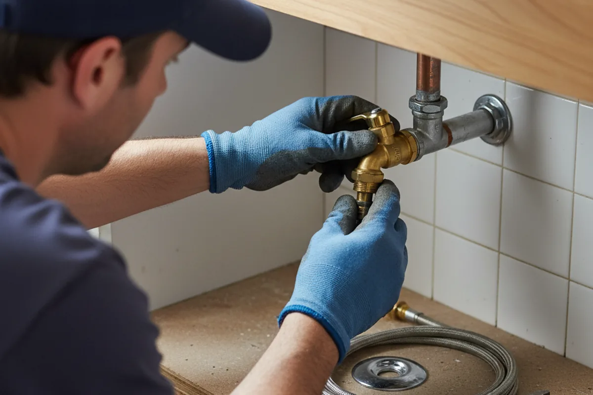 Shutoff valve and fitting work during Repiping in Fontana